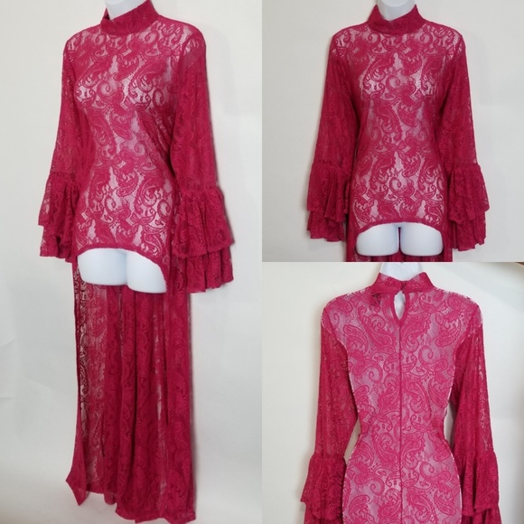 High-Low Lace Top - Picture 3 of 7